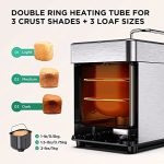 Stainless Steel Bread Maker with Nut Dispenser and Nonstick Pan - Image 3
