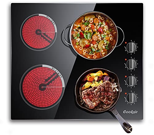 Electric Stove Top 4 burner, 9 Heating Level