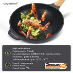 Aluminum Scratch Resistant 100% PFOA Free Induction Wok pan - Image 4