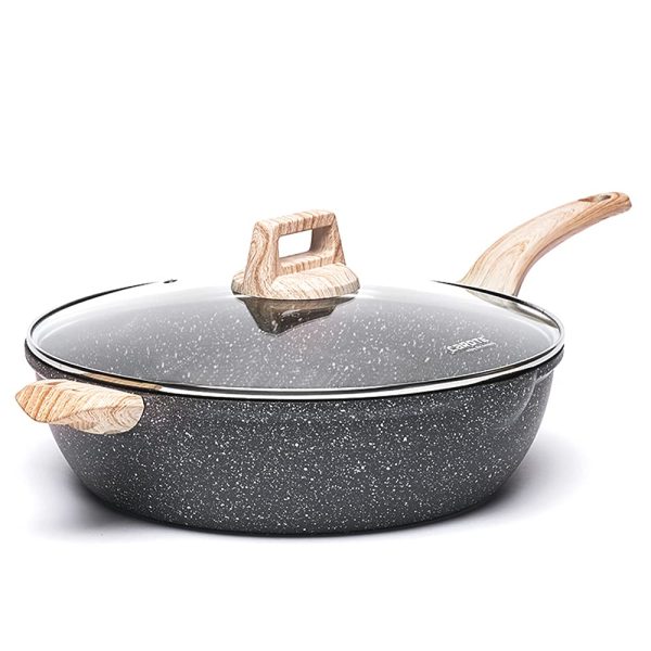 Carote Nonstick Saute Pan Induction Cookware Granite Deep Frying Pan