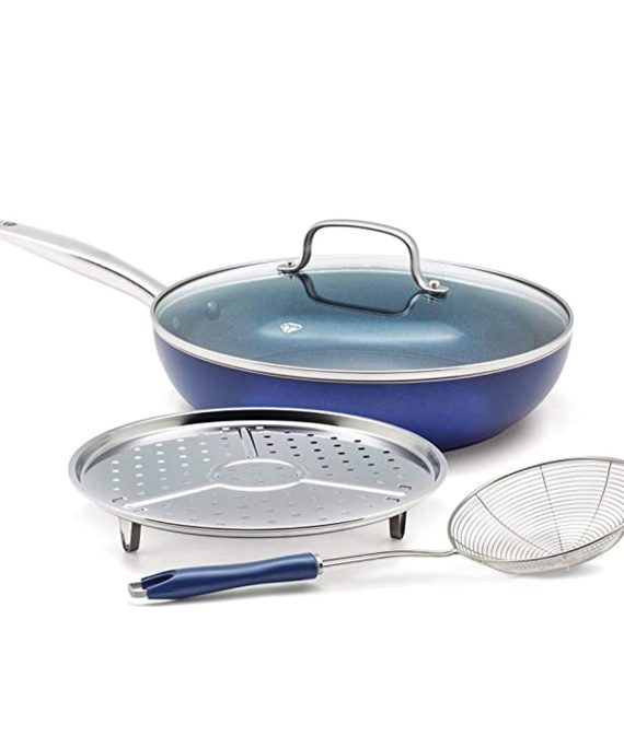 The Blue Diamond Triple Metal nonstick stainless-steel