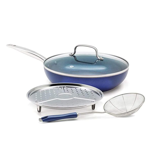The Blue Diamond Triple Metal nonstick stainless-steel