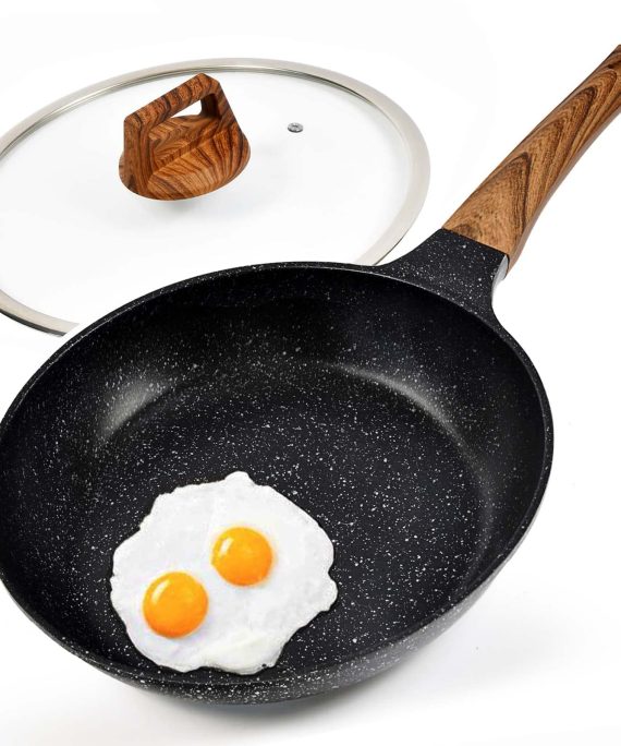 Nonstick Frying Pan Skillet with Lid