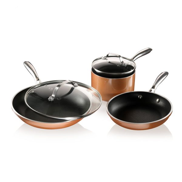 Gotham Steel Copper Cast 5 Piece Cookware