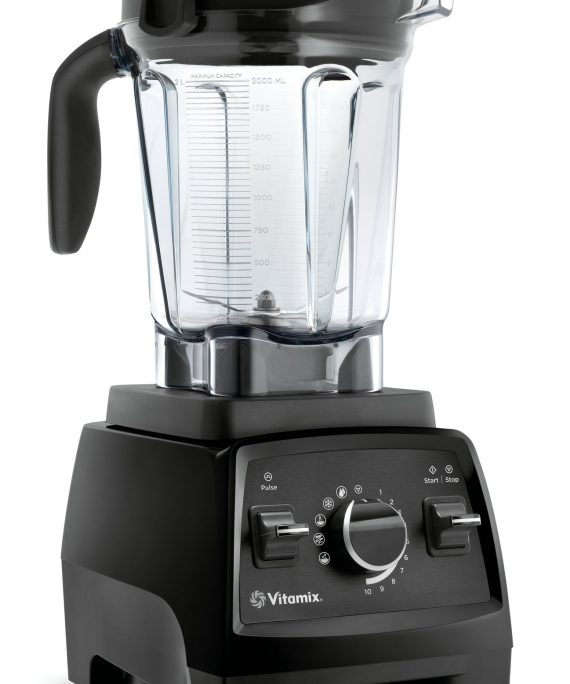 Black Blender Low-Profile Container