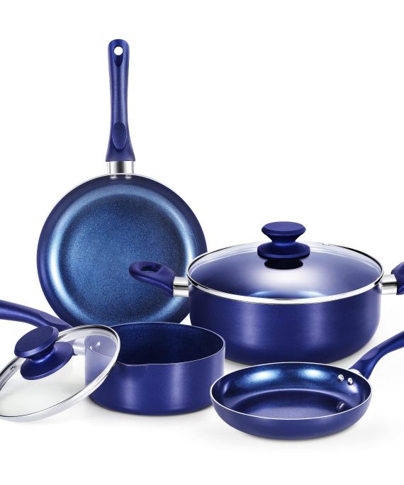 6 Pieces Pots and Pans Set,Aluminum Cookware Set