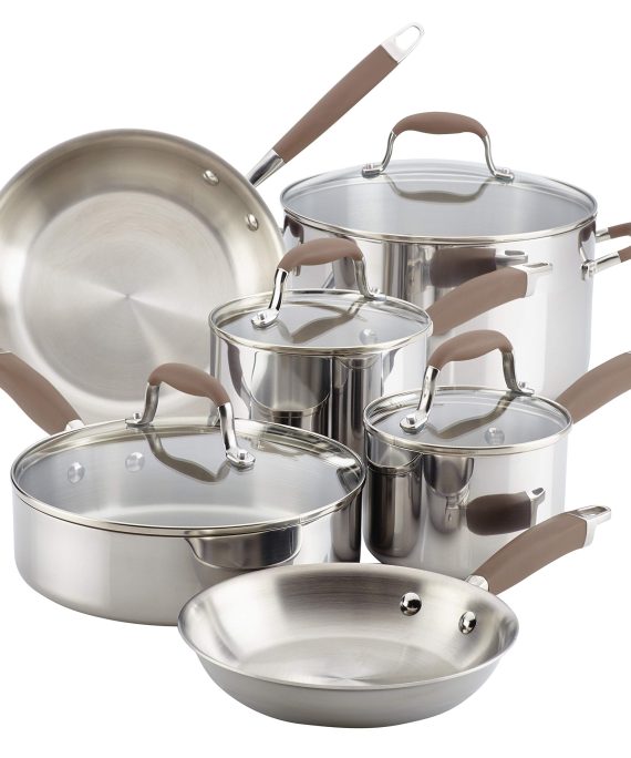 Anolon Advanced Triply Stainless Steel Cookware Pots and Pans Set