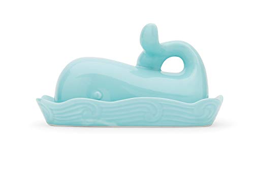 Fox Run Whale Ceramic Butter Dish with Lid