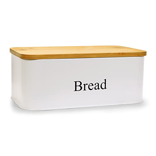 Bread Box Modern Farmhouse Design, Standard, White