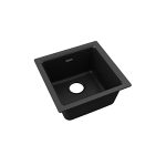 Elkay Quartz Classic Black Single Bowl Dual Mount Bar Sink - Image 3