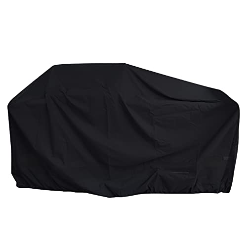 Heavy Duty Waterproof Island BBQ Grill Head Cover - Black, Protects Outdoor Grill and Kitchen from Elements