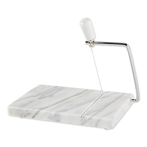 RSVP International White Marble Cheese Slicer & Cutting Board