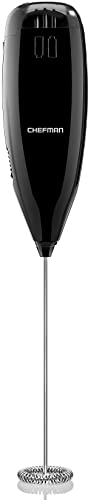 Chefman Handheld Electric Milk Frother Create Foam for Coffee