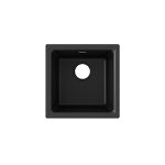 Elkay Quartz Classic Black Single Bowl Dual Mount Bar Sink