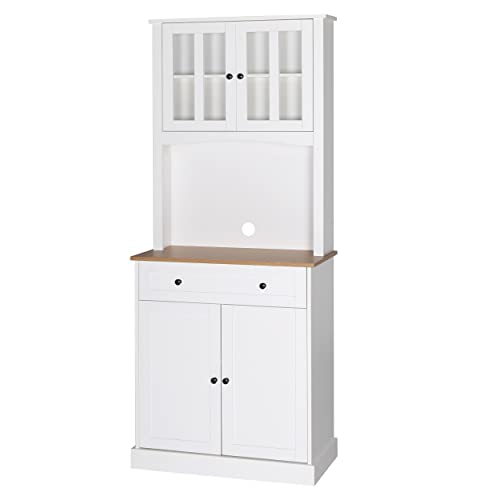MUPATER 72'' Kitchen Pantry Storage Cabinet Buffet Hutch