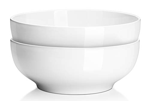 DOWAN 9.5" Large Serving Bowls, 2.8 Quart Big Salad Bowls