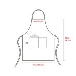 Color Bib Apron Adult Women Unisex for Waist - Image 2