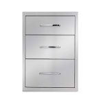 Outdoor Kitchen Drawers Stainless Steel 3-Drawer - Image 4