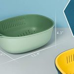 Familion 2 Pack 5 QT Large Kitchen Strainer Colander Bowl Sets - Image 7