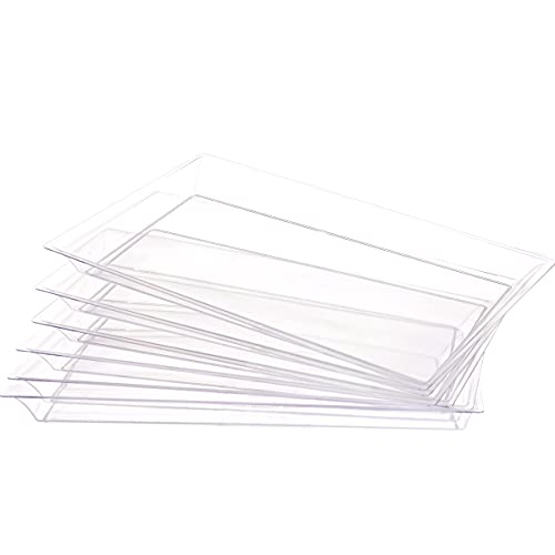 SUT 12 Pack Clear Plastic Serving Trays