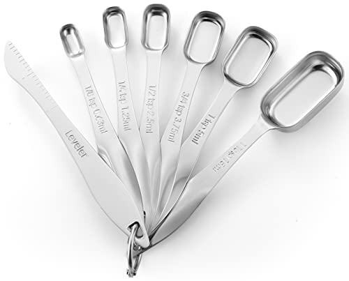 Spring Chef Heavy Duty Stainless Steel Metal Measuring Spoons