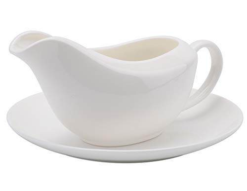 Yesland Gravy Sauce Boat with Saucer Stand