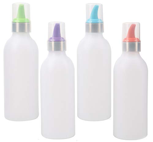 Lawei 4 Pack 15 oz Plastic Squeeze Condiment Bottle