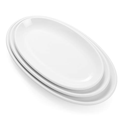 White Porcelain Serving Platters for Party