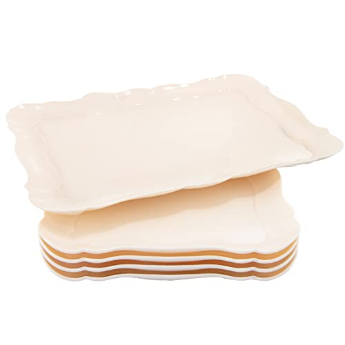 DaYammi 5 Pack 15" x 10" Plastic Serving Tray