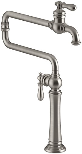 Pot Filler, 17.39 x 2.58 x 12.82 inches, Vibrant Stainless