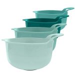 Non-Skid Nesting Bowls with Spouts and Handles