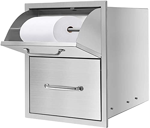 Karpevta Drawers Double Access Drawer with Paper Towel Holder