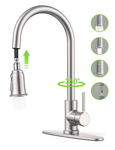Kitchen Faucet with Pull Down Sprayer