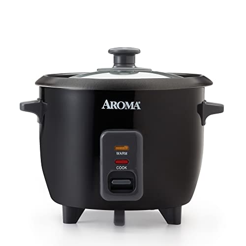 Rice & Grain Cooker ,Black,6-Cup Cooked