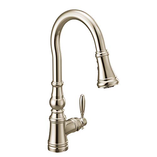 Kitchen Faucet Featuring Metal Wand with Power Boost