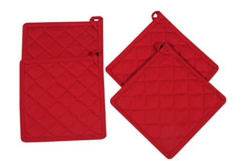 Urban Villa 100% Cotton Pot Holders Heat Resistant