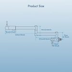 Cinwiny Pot Filler Faucet Wall Mount Matte Black - Image 6