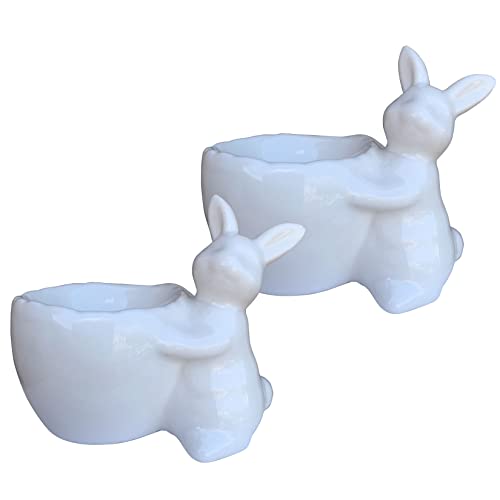 KiaoTime Easter Bunny Porcelain Egg Cup
