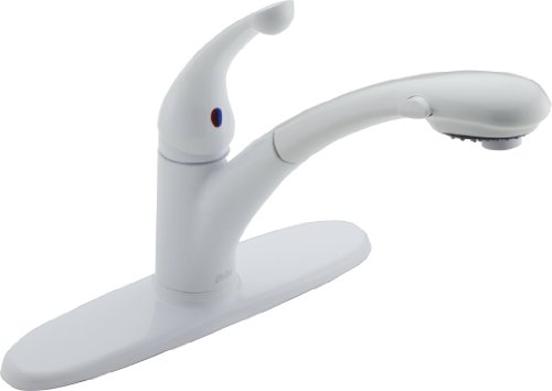 Pull Out Sprayer Single-Handle Kitchen Sink Faucet