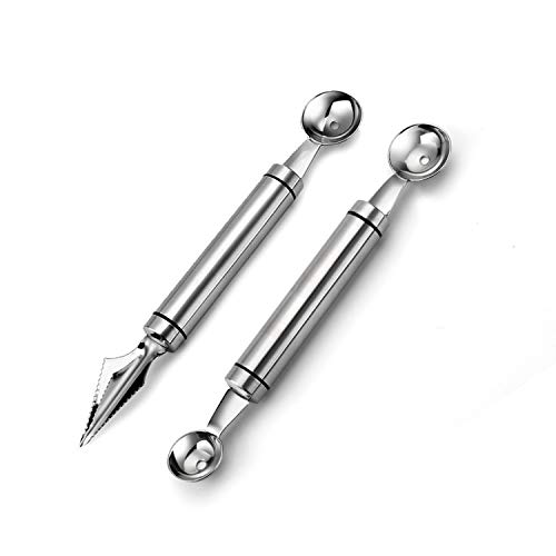 Stainless Steel Dual-Purpose Fruit Salad Scoop Spoon