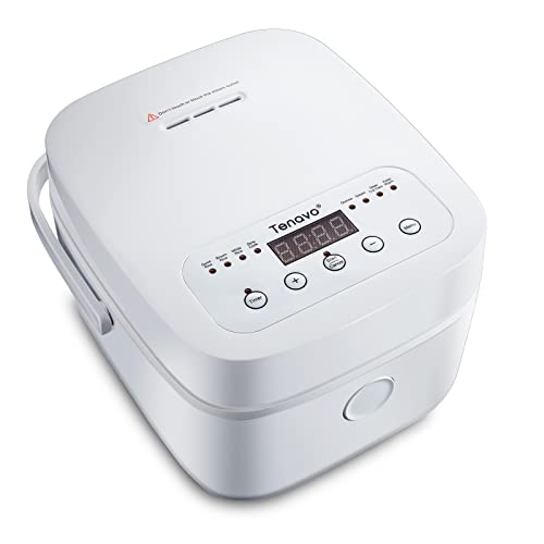 Tenavo Digital Mini Rice Cooker 4 Cups Uncooked