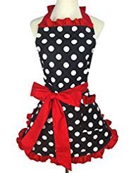 LIEZHE Women's Apron with Pockets