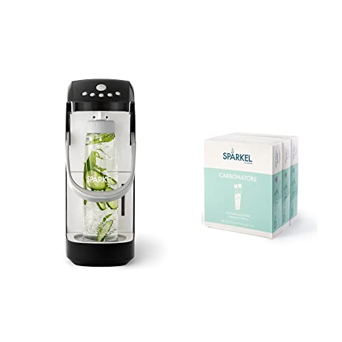 Spärkel System (Black) + Carbonator 90-Pack Bundle