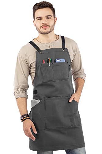 Under NY Sky Essential Gray Apron