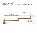 Copper Finishe Wall-Mounted Pot Filler Faucet - Image 5