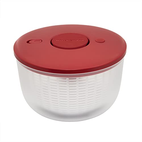 Universal Salad Spinner with Pump Mechanism and Large Bowl