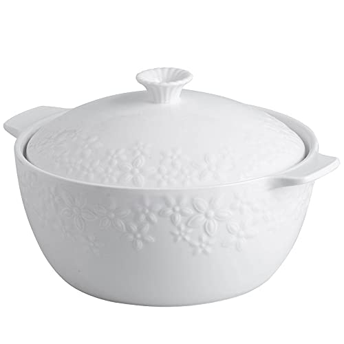 UIBFCWN Ceramic Casserole Dish with Lid Oven Safe