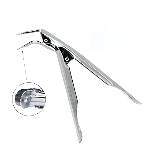 A stainless steel gripper grate lifter, the perfect tool for safely removing hot grates from grills, smokers, Kamado Joe, and more.