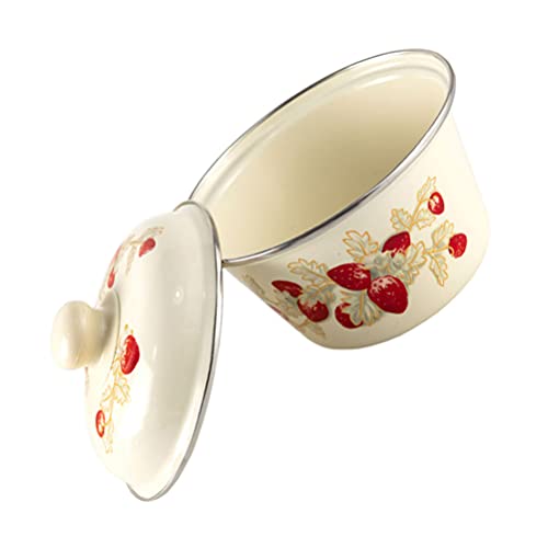 Round Salad Serving Bowl Tureen Pot with Lid