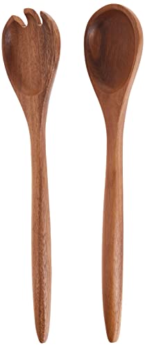 Lipper International Acacia Oblong Salad Servers